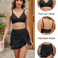 👙Komplety bikini z wysokim stanem dla kobiet, modelujące sylwetkę, w kratkę