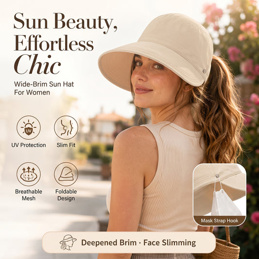 🌞 Dámský sluneční klobouk s UPF 50+ – platba na dobírku 🧢