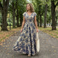 ✨Hot Sale 50% OFF👗 Women's V-Neck Bohemian Floral Smocked Maxi Dress 🦋