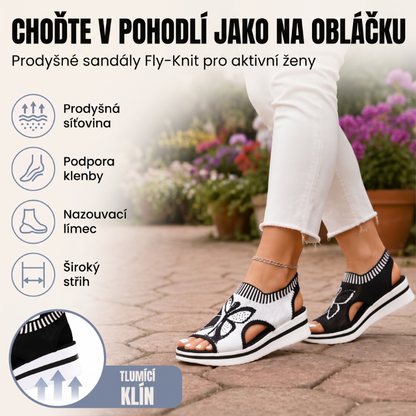 Dámské ležérní plážové sandály s otevřenou špičkou a platformou
