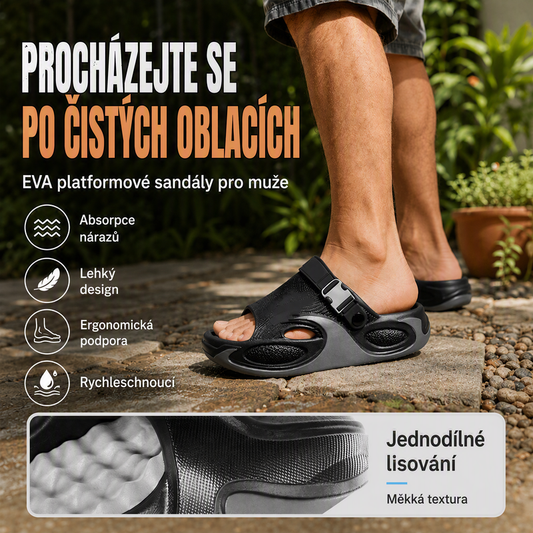 Pánské EVA sandály, 2 způsoby nošení