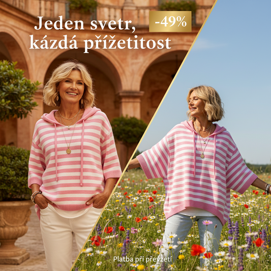 ✨🛍️Čerstvý vzhled - Pohodlná mikina s kapucí s pruhy