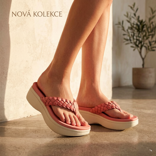 👡 Dámské podpůrné sandály –– Anatomická a protiskluzová podrážka na léto