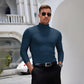 🔥Pánské tričko s vysokým límcem, slim fit, s dlouhým rukávem