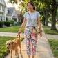 🌸 Sommerliche Blumenmuster-Hose mit elastischem Bund – lässig, stylisch & vielseitig kombinierbar