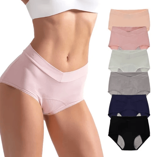 💥Kupte 1  dostanete 3 zdarma| Kalhotky s vysokým pasem a ochranou proti úniku – 🌸 prodyšný materiál s bavlněným pocitem – platba při doručení 💕