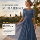 👗🌸 Vyšívané midi šaty – květinové, splývavé, lichotivé a ideální na akce!