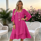 👗✨ Dámské Volné Šaty s Volánovými Rukávy – Pohodlný & Ženský Střih 🌸