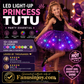 👗LED osvětlená třpytivá tylová sukně s hvězdami - princeznovská sukně pro dívky i dospělé