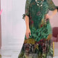 Ruha z nietoperzowymi rękawami i kwiatami