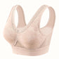Wireless Full-Coverage Bra – Breathable Mesh & Wide Straps