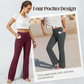 Spodnie z wysokim stanem i kontrolą brzucha – rozkloszowany krój wydłużający nogi 👖✨