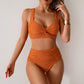 Elegancki dwuczęściowy komplet bikini na ramiączkach