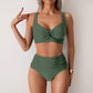 Elegancki dwuczęściowy komplet bikini na ramiączkach