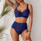 Elegancki dwuczęściowy komplet bikini na ramiączkach