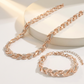 🌿✨ Zestaw naszyjnik + bransoletka – Liść design, błyszczące kamienie, elegancki & uniwersalny | Prezent na urodziny, ślub & codzienne stylizacje 💎🎁