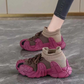 Swobodne, dzianinowe buty do chodzenia typu slip-on
