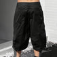 👖【2XL–9XL】💪Męskie spodnie capri w stylu casual z sznurkami, duże rozmiary