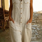 Dámský neformální bezrukávový overal s kapucí