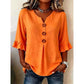 Dámská halenka s výstřihem do V– Boho, splývavá, romantická 🍃