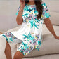 Zestaw damski: tunika z nadrukiem i szorty