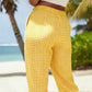 Letnie damskie spodnie capri w kratę