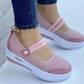 👟 Damskie oddychające buty typu slip-on na platformie – lekkie, wygodne i naturalnie powiększające wzrost – idealne na długie dni