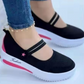 👟 Damskie oddychające buty typu slip-on na platformie – lekkie, wygodne i naturalnie powiększające wzrost – idealne na długie dni