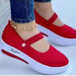 👟 Damskie oddychające buty typu slip-on na platformie – lekkie, wygodne i naturalnie powiększające wzrost – idealne na długie dni