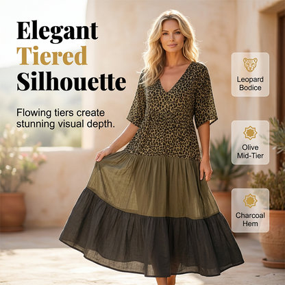 Elegancka długa sukienka boho dla kobiet