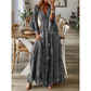 Damski boho kwiecista sukienka maxi