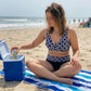 Damski dwuczęściowy zestaw bikini z wysokim stanem 👙🌊 | Niezbędnik na letnią plażę