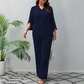 Women's Casual Top & Wide-Leg Pants Set