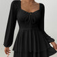 👗 50% OFF NOW! 🎀 Women's Sweetheart Neckline Skort Dress – Tiered Ruffles & Open Back – Playful & Elegant 🥂