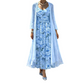 🌸👗Dámská elegantní dvoudílná květinová šatová sada – dokonalý letní prázdninový vzhled✨