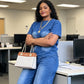 Ensemble 2 pièces pour femme : haut et pantalon en denim décontracté