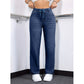 Women's Drawstring Elastic Waist Jeans