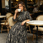 Women's Elegant Printed Tiered Maxi Dress