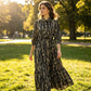 Women's Elegant Printed Tiered Maxi Dress