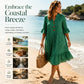 Women's Summer Polka Dot Dress with Ruffle Sleeves