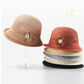 Elegancki, ochronny przed słońcem, vintage kapelusz typu bucket