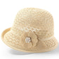 Elegancki, ochronny przed słońcem, vintage kapelusz typu bucket