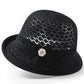 Elegancki, ochronny przed słońcem, vintage kapelusz typu bucket