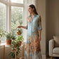 ✨ Exklusivt – 60 % RABATT! 👗 Elegant boho-klänning med knäppning – retro-mönster, flödande siluett & perfekt för fest, semester & vardag 🌿