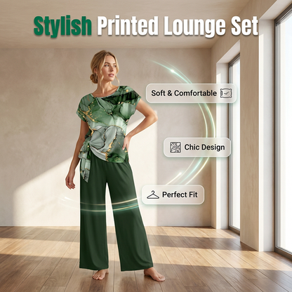 Stylový potištěný lounge set
