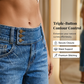 👖Dámské široké zkrácené džíny – Knoflíkový vysoký pas a volný střih