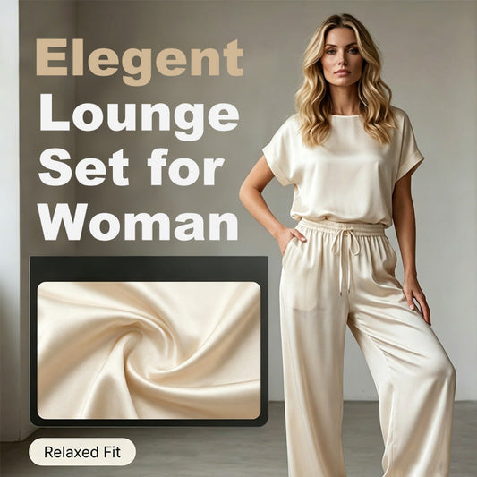 Dámský elegantní set – top a široké kalhoty – prodyšná chladivá látka, na doma i ven!