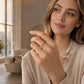 💍✨ Nastavitelný prsten s iniciálou a třpytivým zdobením – s personalizovaným písmenem