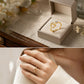 💍✨ Nastavitelný prsten s iniciálou a třpytivým zdobením – s personalizovaným písmenem