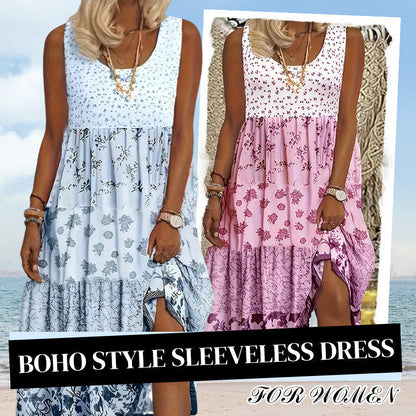 ⌛Časově omezená nabídka – dámské šaty bez rukávů ve stylu boho